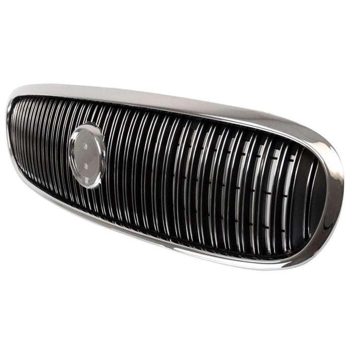 CarPartsDepot, Front Bright Black Plastic Grill Grille Assembly New Replacement, 400-13728 GM1200394 25625903