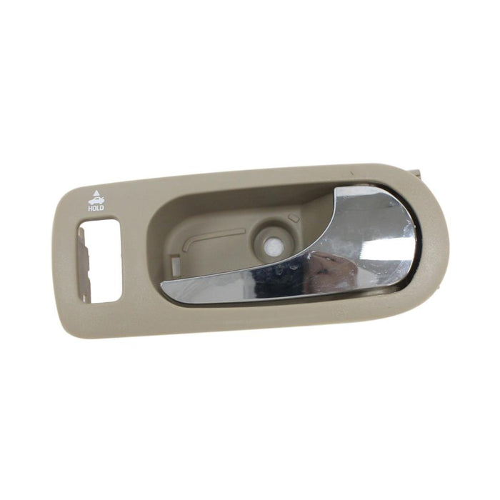 New Replacement Parts Front Right Passenger Side Beige Housing Chrome Lever Interior Inside Door Handle Compatible With BUICK Allure LaCrosse Fits GM1353159 15257304