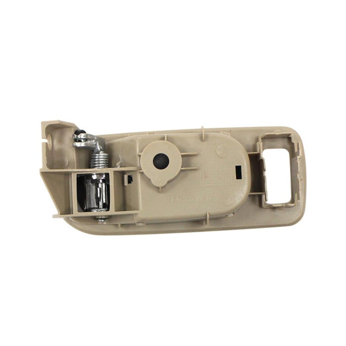 New Replacement Parts Front Right Passenger Side Beige Housing Chrome Lever Interior Inside Door Handle Compatible With BUICK Allure LaCrosse Fits GM1353159 15257304