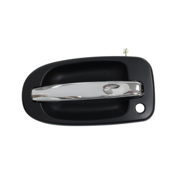 Front Left Driver Side Black Housing Chrome Lever Exterior Outer Door Handle W/Key Hole Compatible With Fits Terraza Trans Sport Montana Uplander Venture Silhouette GM1310155 10399474