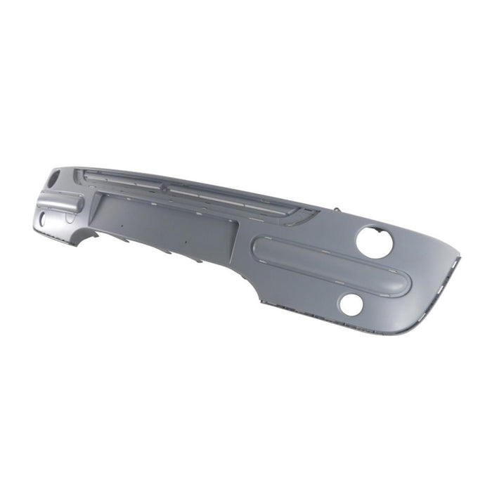 Perfect Fit Group M010340P - Cooper Front Bumper Cover, Primed, W/ Molding Hole, W/O Ground Effects, W/ Chrome Trim