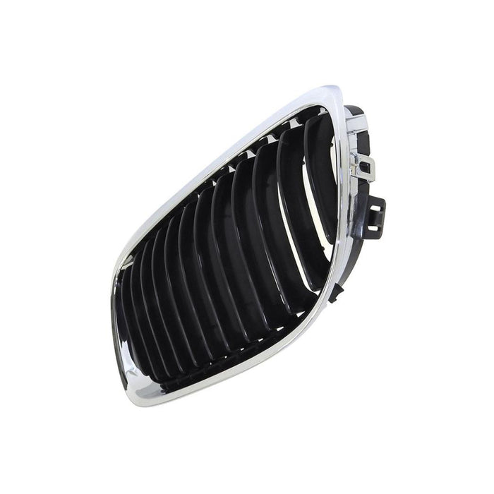 CarPartsDepot 09-11 Compatible With BMW 3-SERIES E90/E91 GRILLE BLACK W/CHROME BEZEL - LH