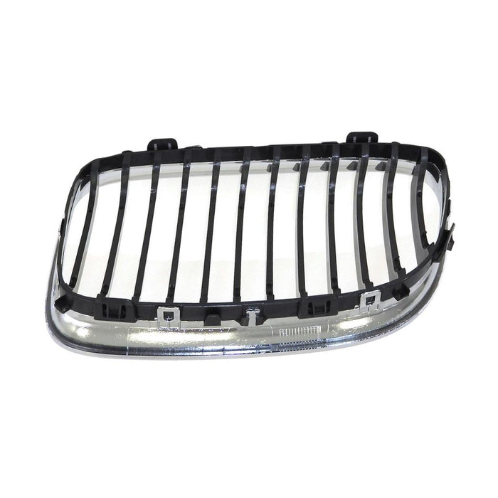 CarPartsDepot 09-11 Compatible with BMW E90 Right Front Grille Chrome BM1200191 Sedan E91 328 Black Inner Grid