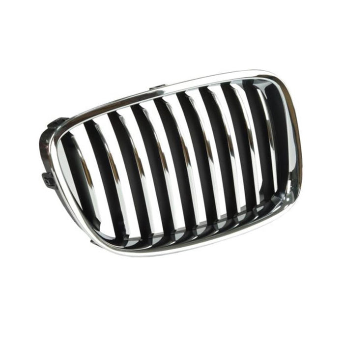 New Replacement Parts Front Left Driver Side Chrome Plastic Grille Grill Chrome/Black Insert Compatible With BMW F07 5 Series 535i GT Fit W/O Night Vision BM1200243 51137200167