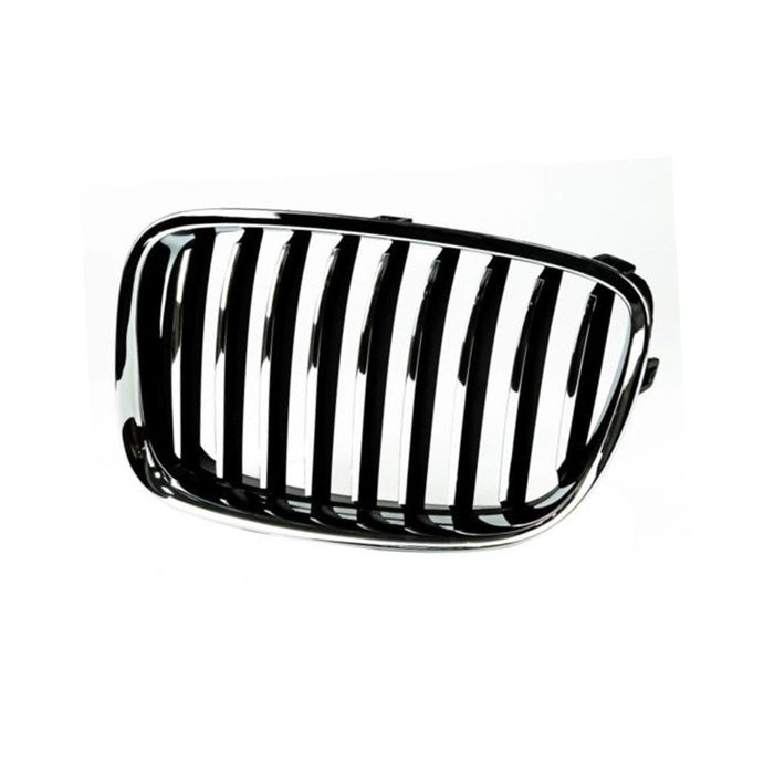 New Replacement Parts Front Left Driver Side Chrome Plastic Grille Grill Chrome/Black Insert Compatible With BMW F07 5 Series 535i GT Fit W/O Night Vision BM1200243 51137200167