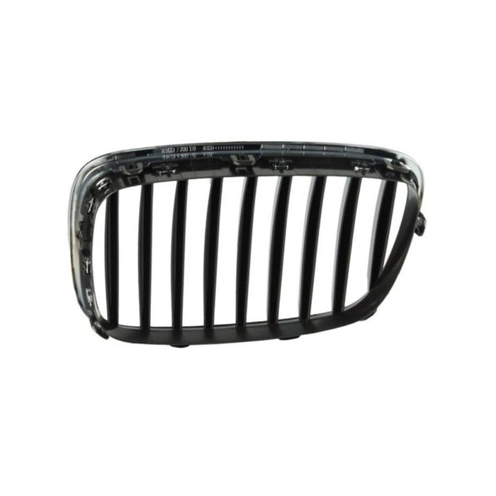 CarPartsDepot New Replacement Parts New Front Right Passenger Side Chrome Plastic Grille Grill Replacement With Chrome/Black Insert Compatible With BMW F07 5 Series 535i GT W/O Night Vision