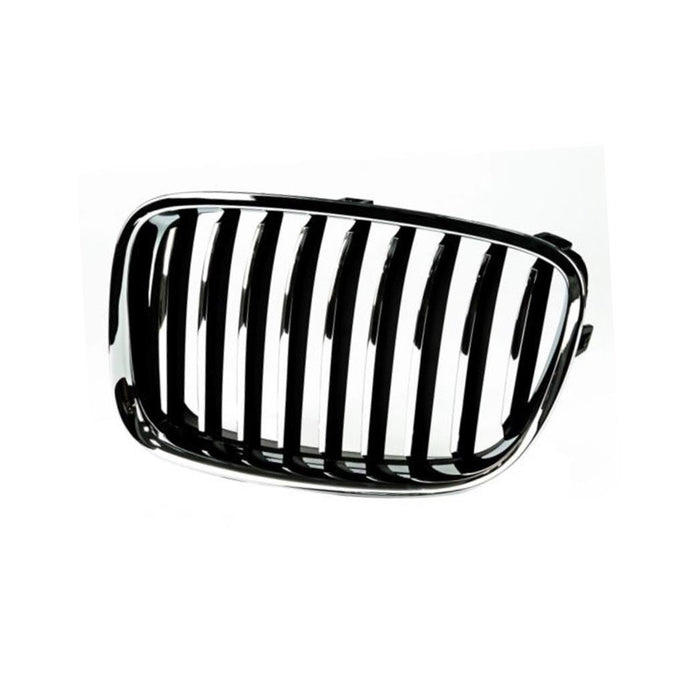 CarPartsDepot New Replacement Parts New Front Right Passenger Side Chrome Plastic Grille Grill Replacement With Chrome/Black Insert Compatible With BMW F07 5 Series 535i GT W/O Night Vision