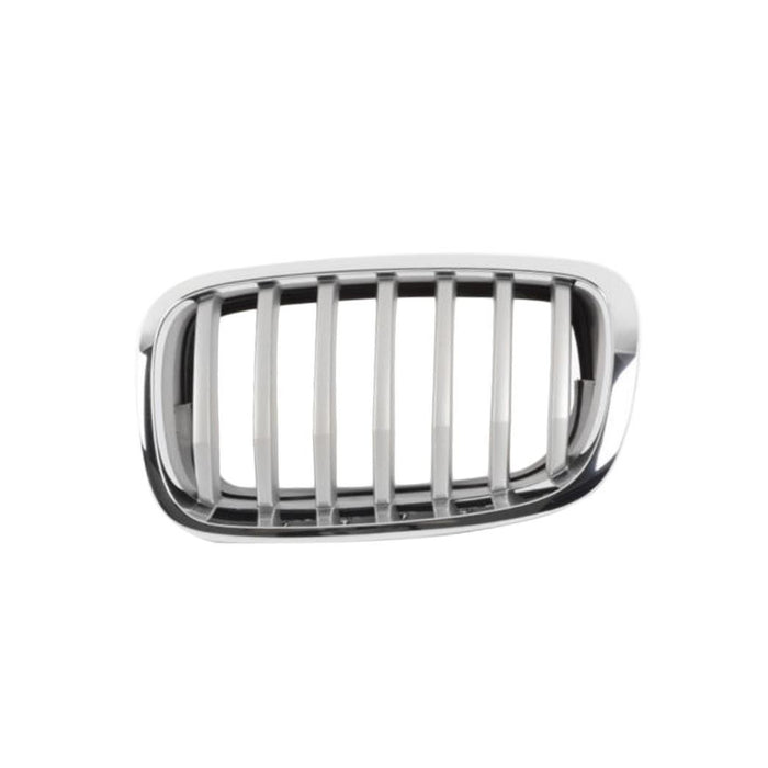 New Replacement Parts Front Left Driver Side Chrome Titan Plastic Grille Grill Compatible With BMW E71 X6 SUV Fit BM1200258 51137307599