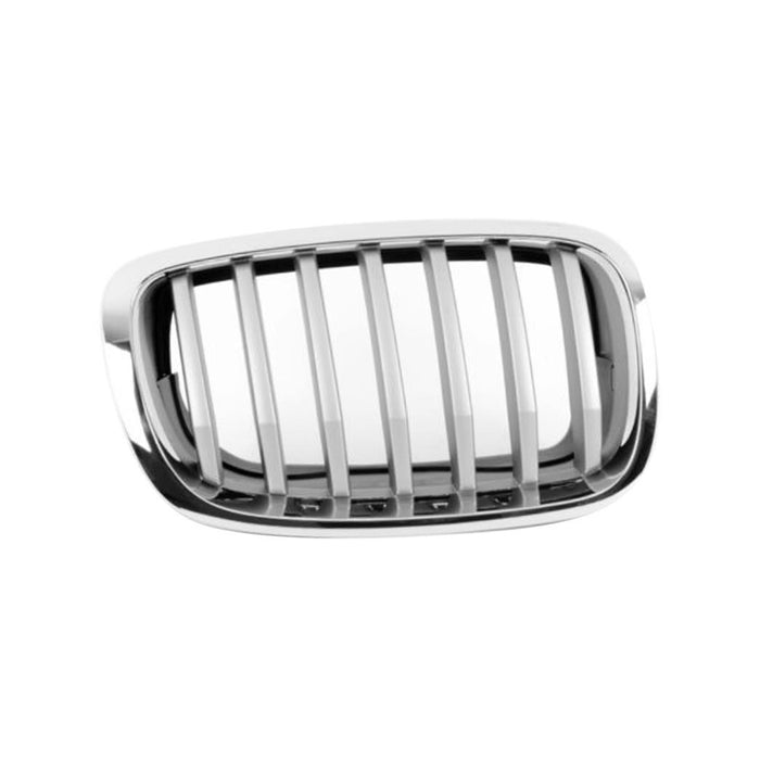 New Replacement Parts Front Right Passenger Side Chrome Titan Plastic Grille Grill Compatible With BMW E71 X6 SUV Fit BM1200257 51137307600