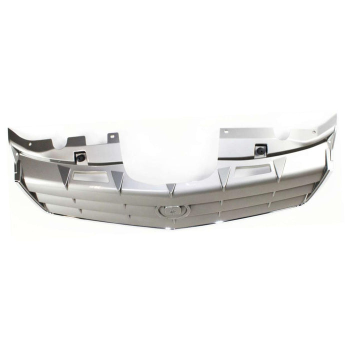 CarPartsDepot, Dark Gray Front Grille Grill Assembly Chrome Molding Plastic, 400-141644 GM1200612 15925771