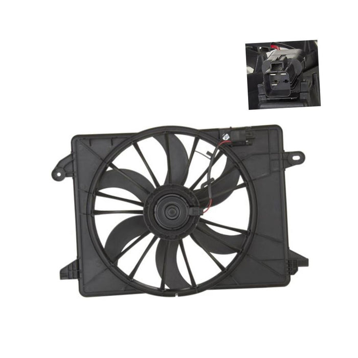 New Replacement Parts Front Radiator Cooling Fan Compatible With DODGE Challenger Charger Compatible With CHRYSLER 300 Fits CH3115169 68050129AA