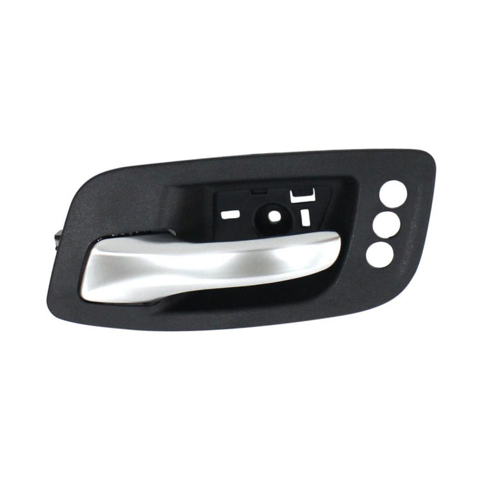 Front Left Driver Side Black Housing Silver Lever Interior Inside Door Handle With Memory Compatible With SEAT Button Hole W/O Switch/CHRYSLER 300 Fits CH1352154 1TF59DX9AC