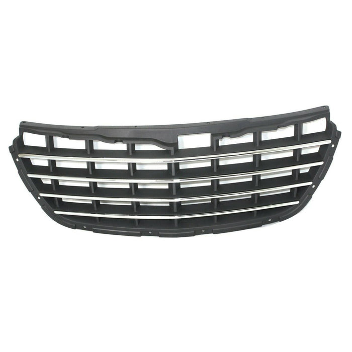 New Front Gray Grille Grill Replacement With Chrome Molding Compatible With CHRYSLER Pacifica SUV Fits CH1200277 4857625AB