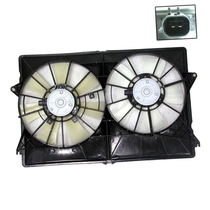 AC Dual Radiator Cooling Fan Assembly for 04-06 Chrysler Pacifica w/A/C