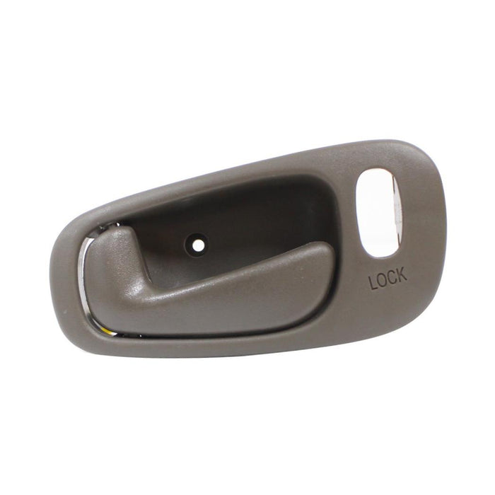 Interior Front Door Handle Compatible with 1998-2002 Toyota Corolla/Chevrolet Prizm Brown Power Lock with Lock Hole (=Rear) Driver Side