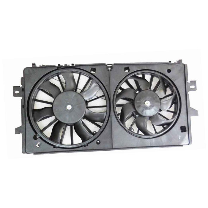 Radiator Fan Shroud Assembly compatible with Pontiac Grand Prix 05-08/Chevy Impala 06-13/Chevy Impala Limited 14-16 Dual