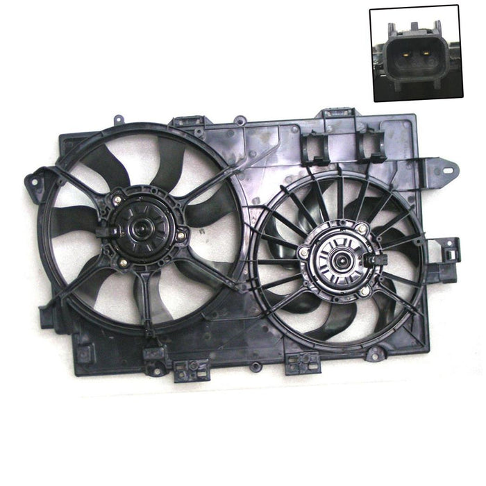 Dual Radiator Cooling Fan Assembly for 06-08 Chevy Equinox Pontiac Torrent