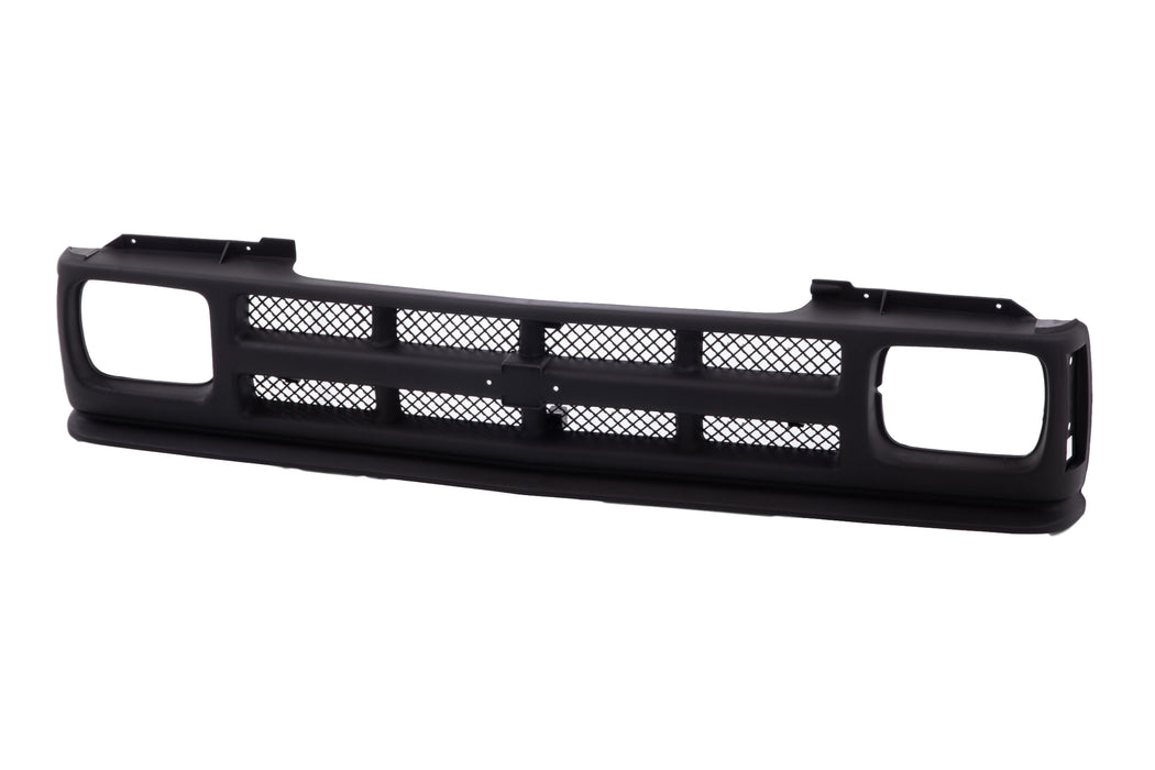 JustDrivably Replacement Parts Front Grill Grille Assembly With Black Shell With Black Insert Compatible With Chevrolet S10 1991-1993 S10 Blazer 1991-1994 Pickup Truck