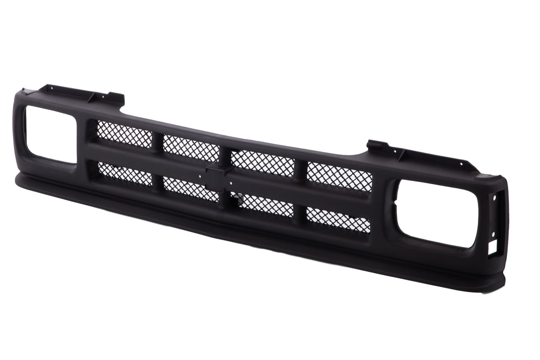 JustDrivably Replacement Parts Front Grill Grille Assembly With Black Shell With Black Insert Compatible With Chevrolet S10 1991-1993 S10 Blazer 1991-1994 Pickup Truck