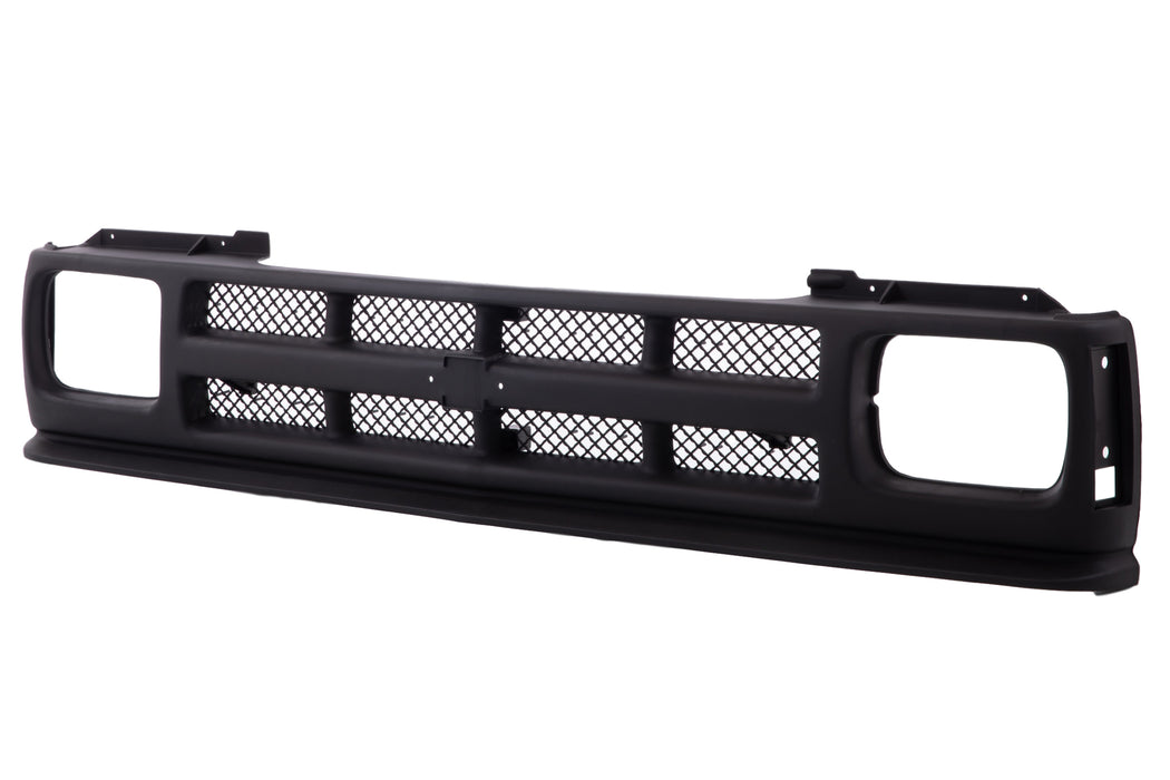 JustDrivably Replacement Parts Front Grill Grille Assembly With Black Shell With Black Insert Compatible With Chevrolet S10 1991-1993 S10 Blazer 1991-1994 Pickup Truck