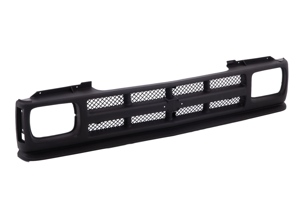 JustDrivably Replacement Parts Front Grill Grille Assembly With Black Shell With Black Insert Compatible With Chevrolet S10 1991-1993 S10 Blazer 1991-1994 Pickup Truck