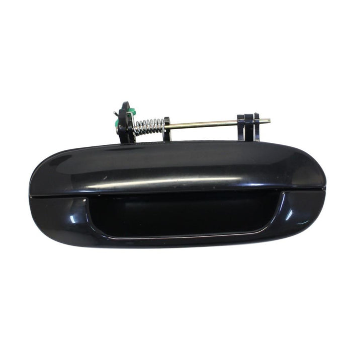 Exterior Door Handle compatible with TRAILBLAZER/ENVOY 02-09 Front RH Outside Smooth Black