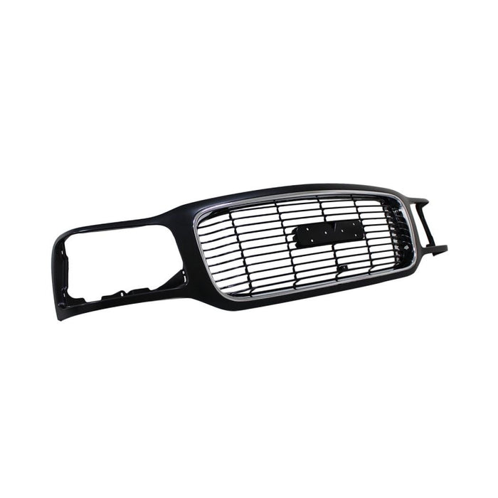 New Front Chrome Black Grille Grill Compatible With GMC Yukon SUV Fits GM1200447 12474625