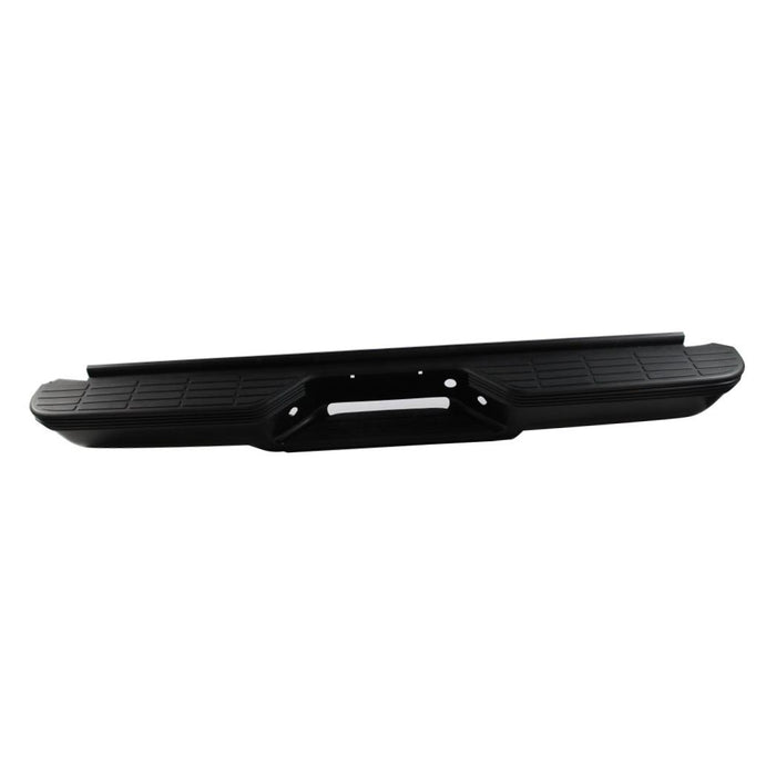 Step Bumper Compatible with 1995-2000 Chevrolet Tahoe Assembly Powdercoated Black Steel