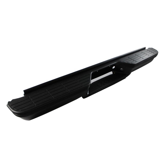 Step Bumper Compatible with 1995-2000 Chevrolet Tahoe Assembly Powdercoated Black Steel