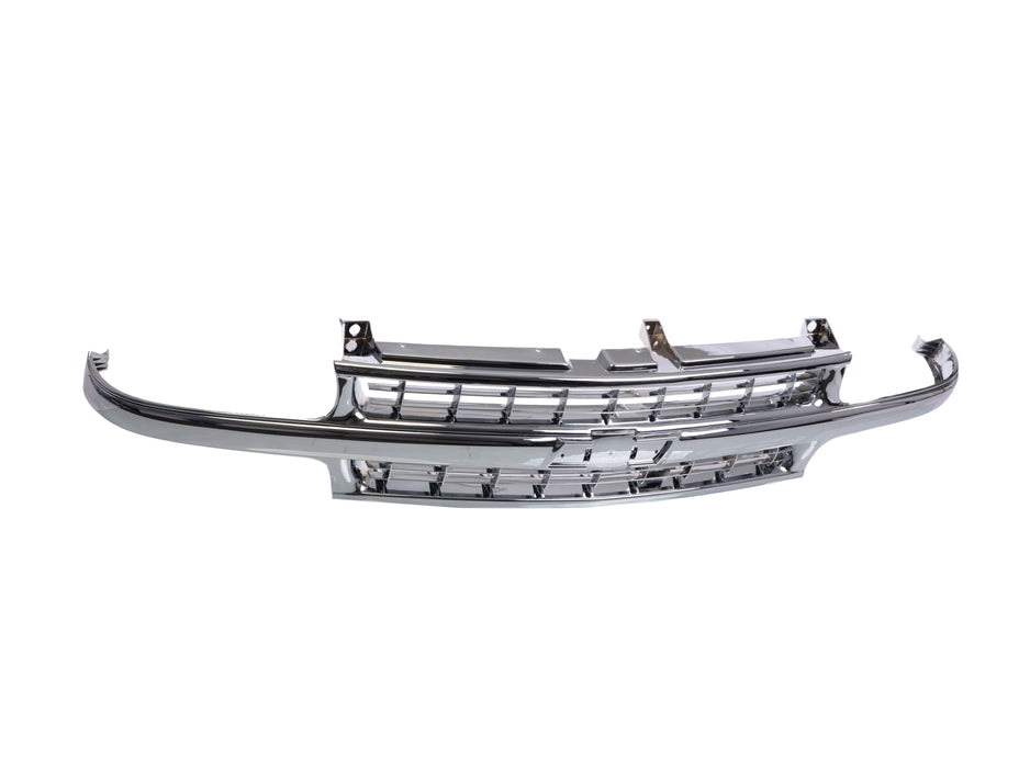 JustDrivably Replacement Parts Front Grille Grill Assembly Chromed Compatible With Chevrolet Suburban 1500 Suburban 2500 Tahoe 2000-2006