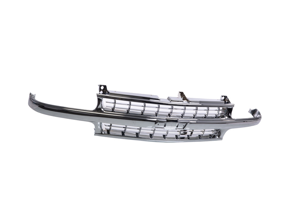 JustDrivably Replacement Parts Front Grille Grill Assembly Chromed Compatible With Chevrolet Suburban 1500 Suburban 2500 Tahoe 2000-2006