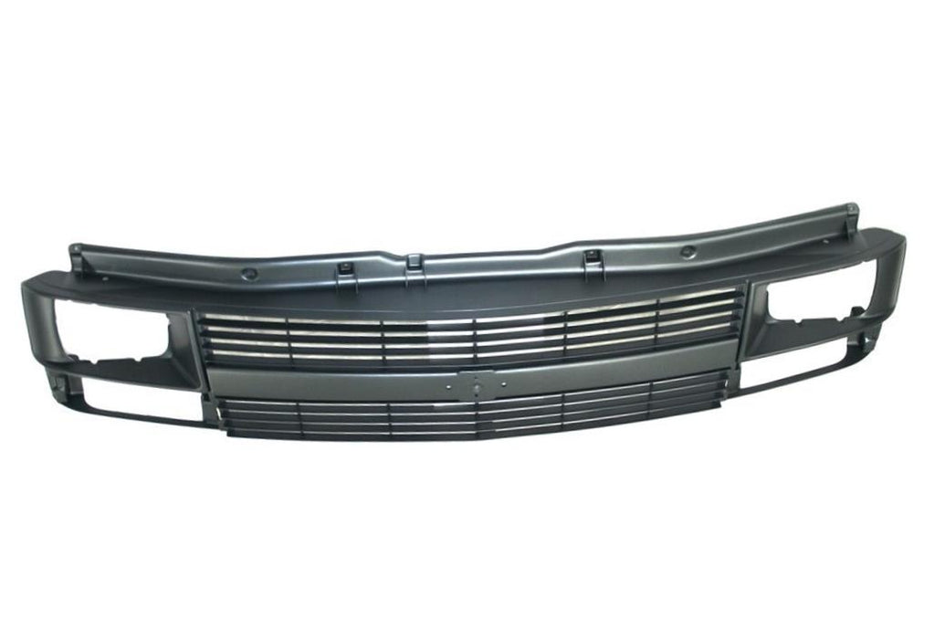 JustDrivably Replacement Parts Front Grille Grill Gray Without Center Bar With Hole For Sealed Bean Headlight Compatible With Chevrolet Astro 1995-2005