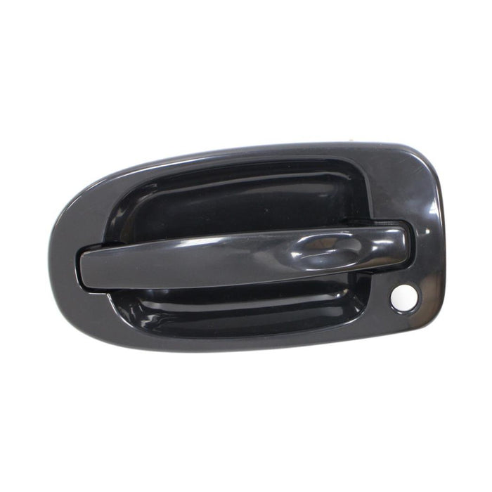 New Replacement Parts Front Left Driver Side Black Smooth Exterior Outer Door Handle With Key Hole Chevy Uplander Venture Compatible With PONTIAC Montana Fits GM1310145 10322203