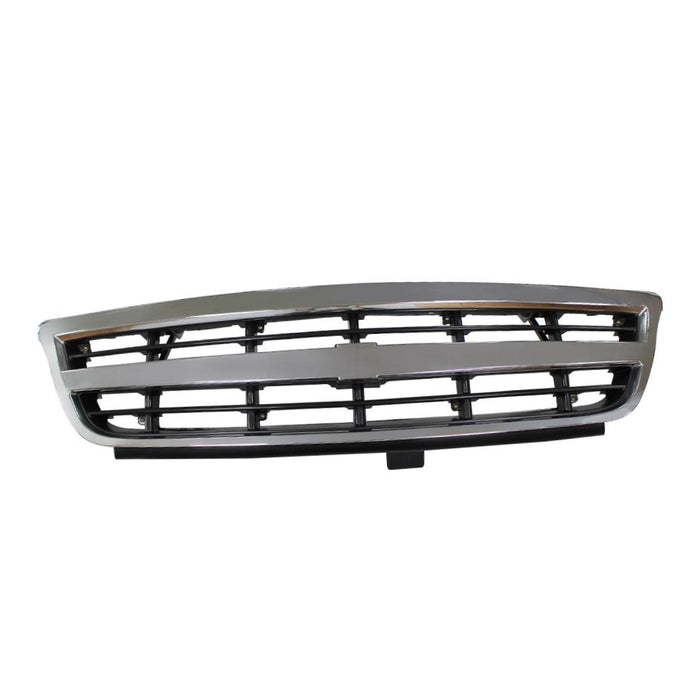 CarPartsDepot 01-05 Compatible With CHEVROLET Venture LT Front Grille Chrome Outer Frame GM1200459 Black Grid