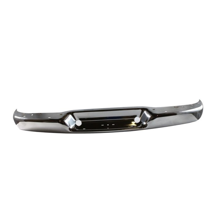 CarPartsDepot, Van Rear Bumper Chrome Face Bar Steel w/Pad Hole Assembly, 341-15523-20 GM1102397 15733283?