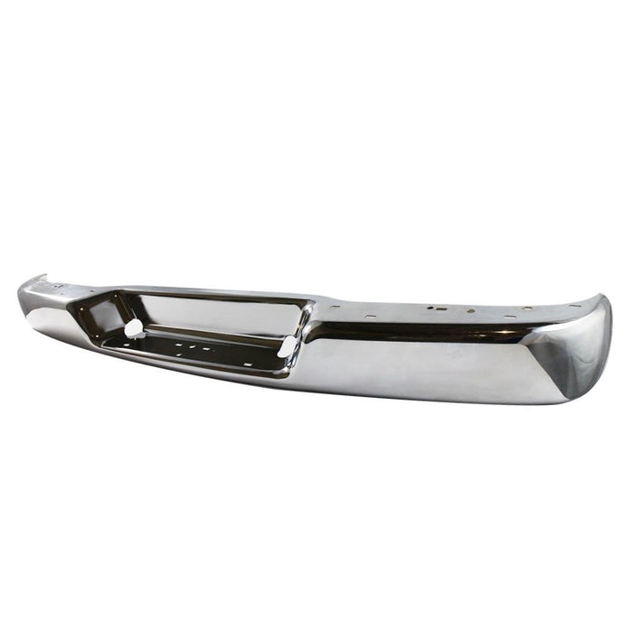 CarPartsDepot, Van Rear Bumper Chrome Face Bar Steel w/Pad Hole Assembly, 341-15523-20 GM1102397 15733283?