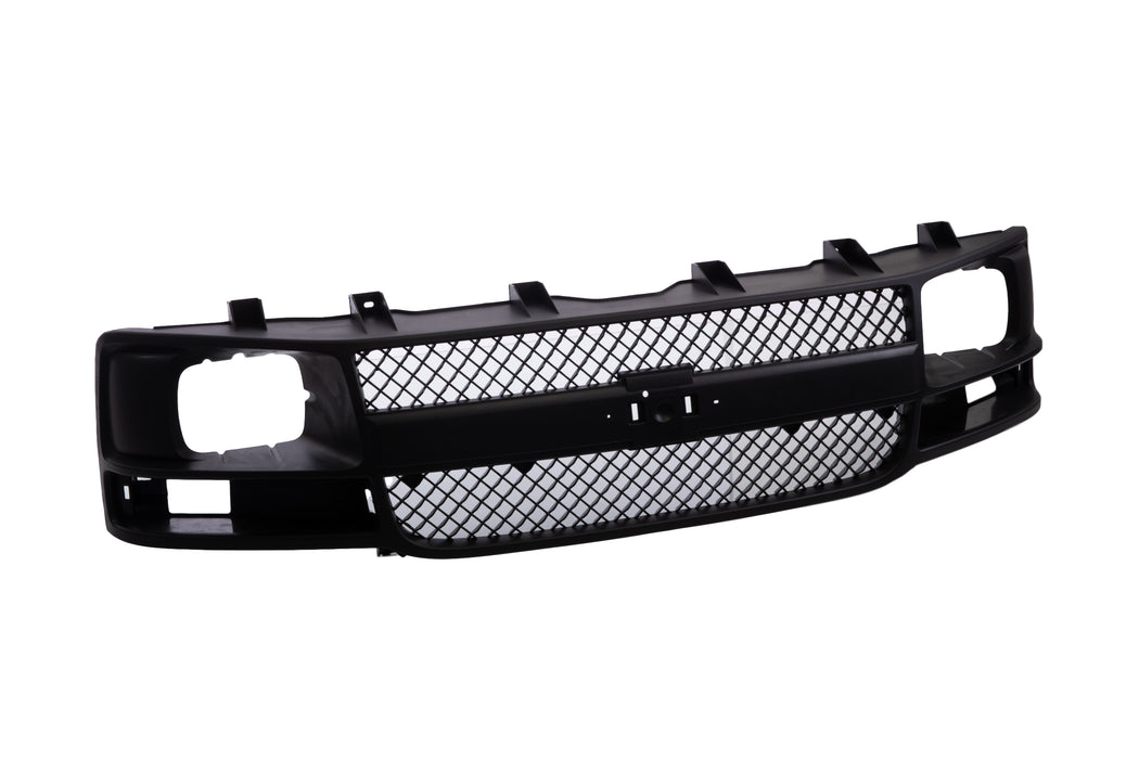 JustDrivably Replacement Parts Front Grille Grill Gray Shell Gray Insert With Sealed Beam Headlight Compatible With Chevrolet Express 1500 Express 2500 Express 3500 Express 4500 2003-2017 Van