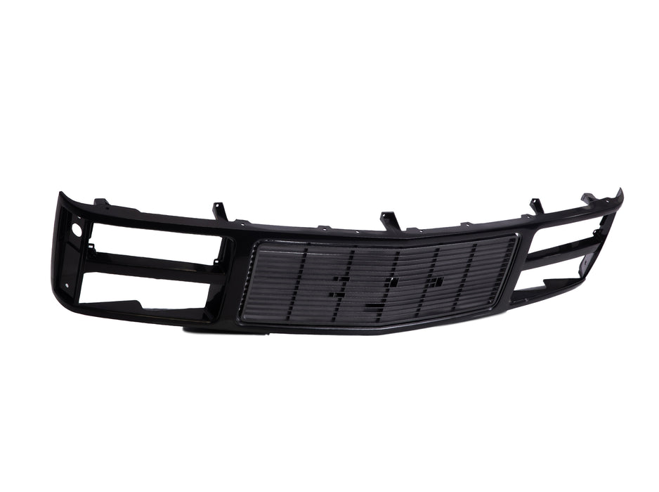 JustDrivably Replacement Parts Front Grille Grill Assembly Black Shell Black Insert With Composite Headlamps Type Compatible With GMC C / K 1500 2500 3500 Yukon Suburban Pickup Truck 1988-1993