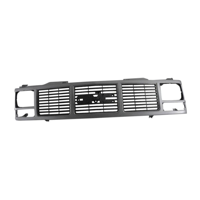 CarPartsDepot, Front Grille Silver Frame Dark Argent Insert For Single Sealed Beam Headlamp Type, 400-19158 GM1200325 15590613