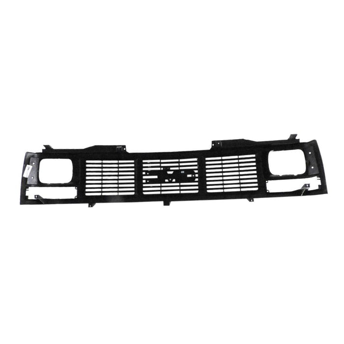 CarPartsDepot, Front Grille Silver Frame Dark Argent Insert For Single Sealed Beam Headlamp Type, 400-19158 GM1200325 15590613