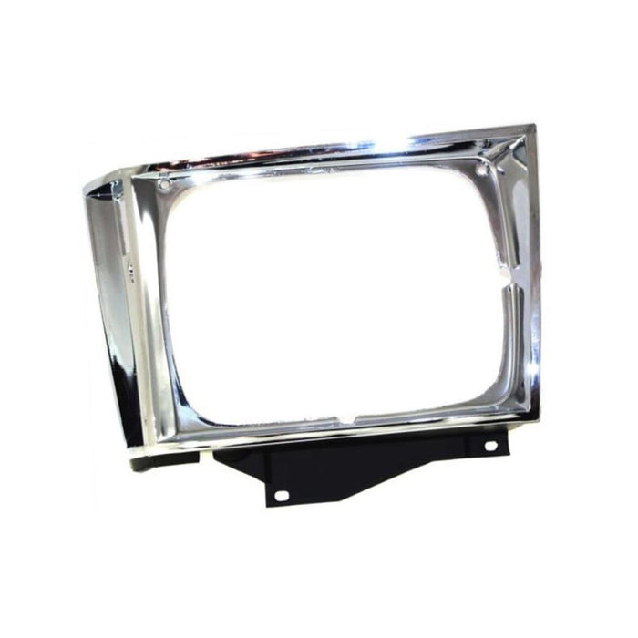 New Front Left Driver Side Chrome Head Lamp Bezel Trim Compatible With GMC Chevy Compatible With CHEVROLET S10 Blazer S15 Jimmy SUV S10 S15 Pickup Truck Fits GM2512121 15591585