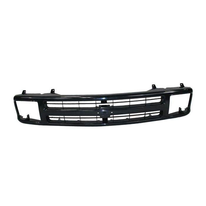 CarPartsDepot, Non-Primed Front Raw Black Plastic Grill Grille Composite Lamp Type Assembly, 400-15473?GM1200388 12471807