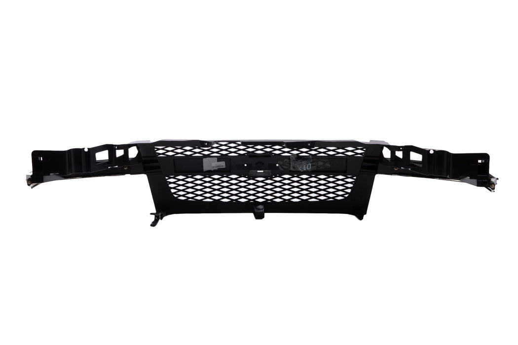 JustDrivably Replacement Parts Front Grille Grill Assembly With Dark Gray Mesh Insert With Chromed Center Molding Bar ( Two Piece Design ) Compatible With Chevrolet Colorado 2004-2012