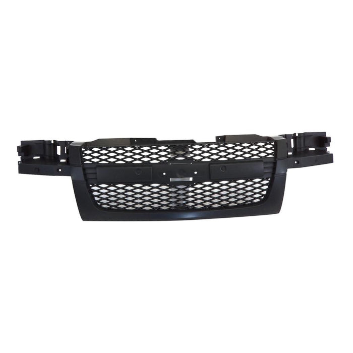 JustDrivably Replacement Parts Front Grille Grill Dark Gray Mesh Insert Without Center Molding Bar ( Two Piece Design ) Compatible With Chevrolet Colorado 2004-2012