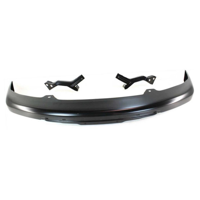 Front Bumper Compatible with 2004-2012 Chevrolet Colorado/GMC Canyon Impact Bar Black with Bracket