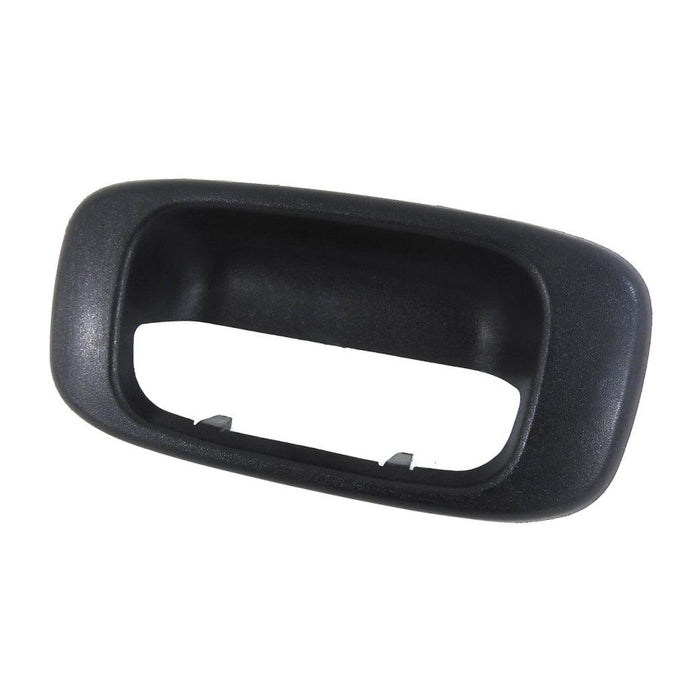 Rear Black Textured Tail Gate Handle Bezel Chevy Compatible With GMC SIlverado Pickup Truck Compatible With GMC Sierra Pickup Truck 1500 2500 3500 HD Fits GM1916102 15228539