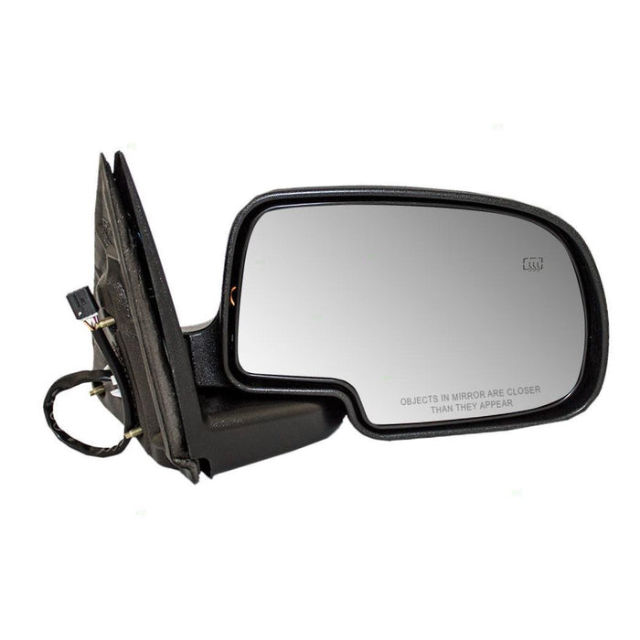 Front Right Passenger Side Power Remote Heated Black Side View Door Mirror Chevy SIlverado Pickup Compatible With GMC Sierra 1500 2500 3500 HD Tahoe Fits GM1321226 PERFORMANCE