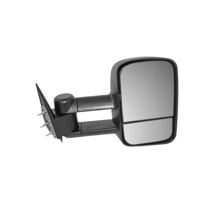 Aftermarket Replacement Passengers Manual Telescopic Tow Mirror Performance Upgrade Compatible with 99-07 Silverado Sierra Pickup Truck