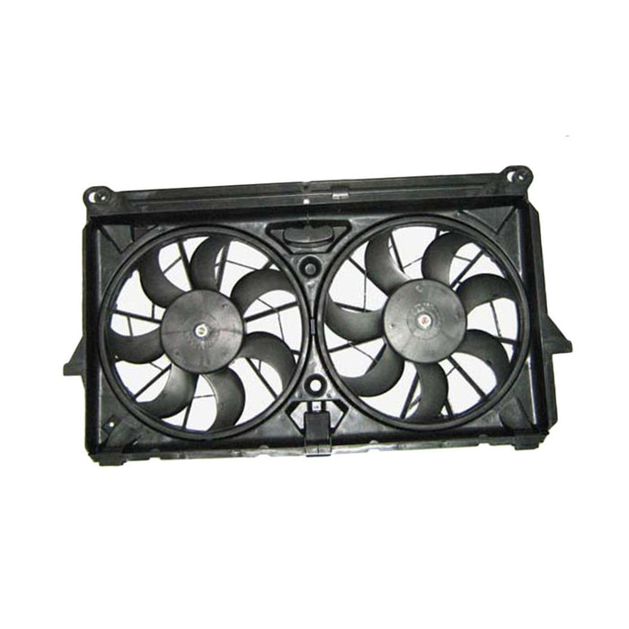 CarPartsDepot New Replacement Parts Front Radiator Cooling Fan Compatible With CADILLAC Escalade ESV EXT/GMC Sierra Pickup Truck Chevy SIlverado Pickup Truck 1500 HD Suburban Tahoe Yukon XL