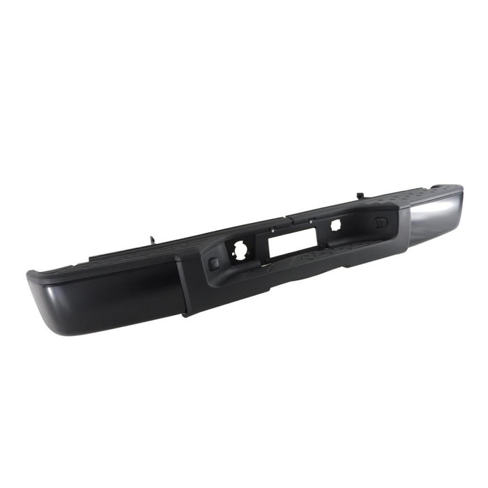 CarPartsDepot 364-15206-20-BK Rear Step Bumper Bar W/Pad Black No Sensor Hole GM1103159